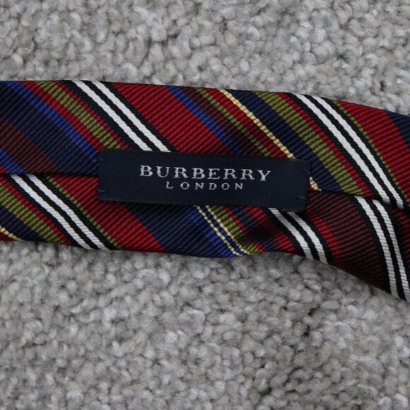 Lot of 3 Ties Burberry London, 2 Christian Dior Monsieur Silk Red/Blue/Green - Picture 9 of 13